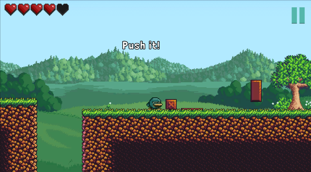 MeloJump Screenshot - Push puzzle