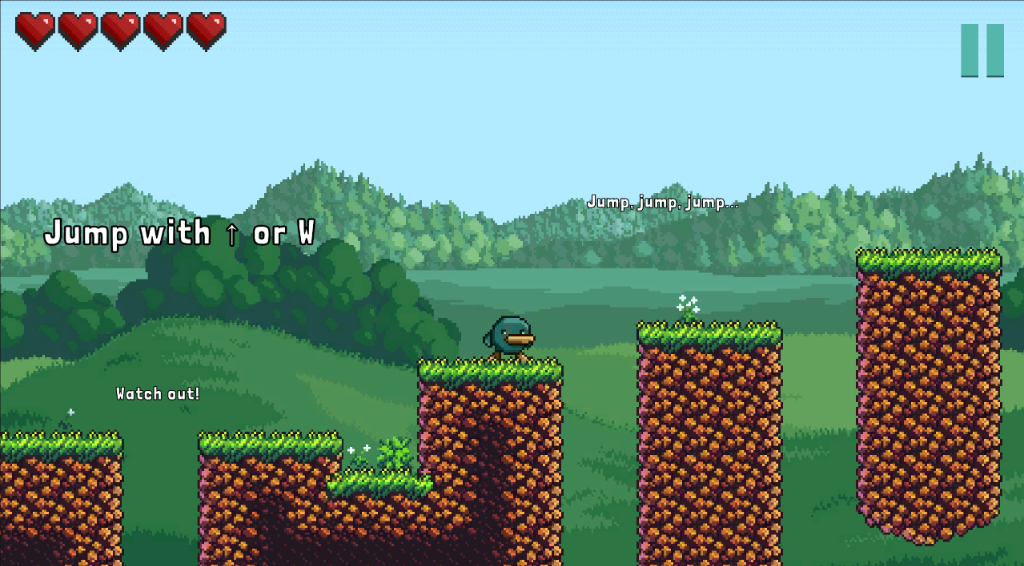 MeloJump Screenshot - Jumping platforms
